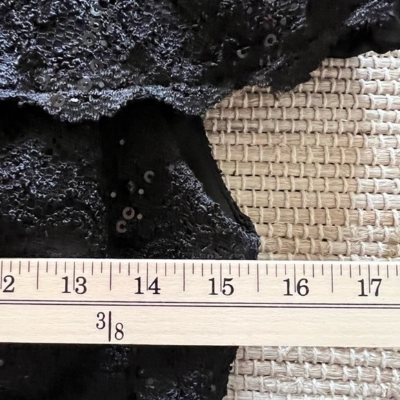 R&M Richards Black Lace Over with Sequins - Picture 16 of 17